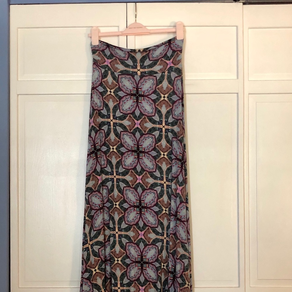 Long maxi skirt: multicolored